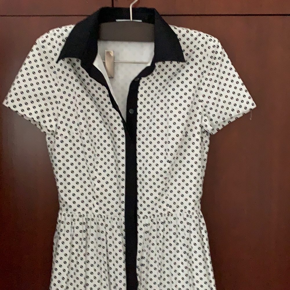 Oscar de la Renta Black and White Dress Size 6